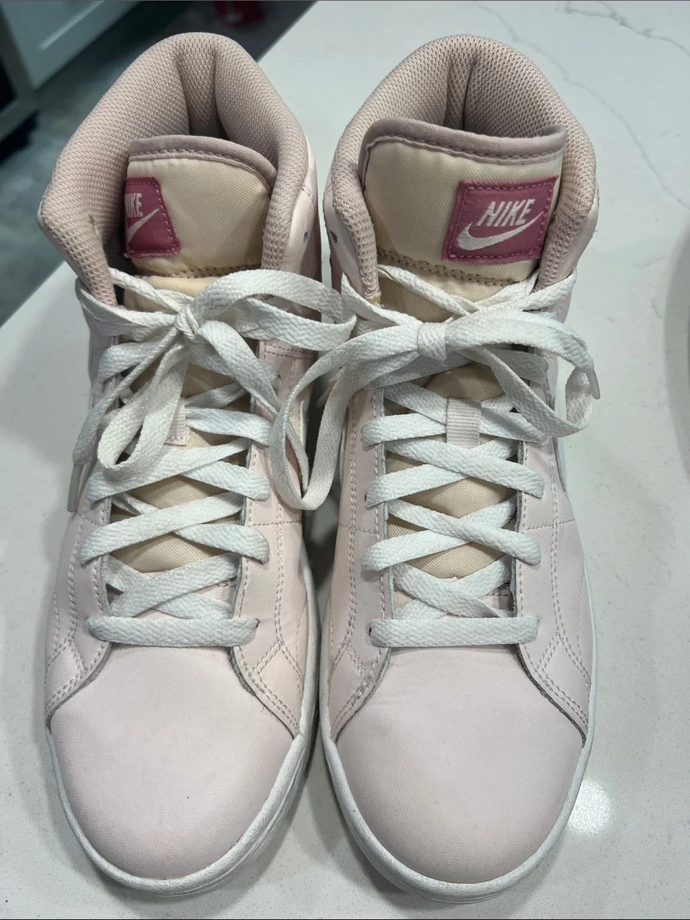 Nike Women’s Light Pink High-Top Sneakers